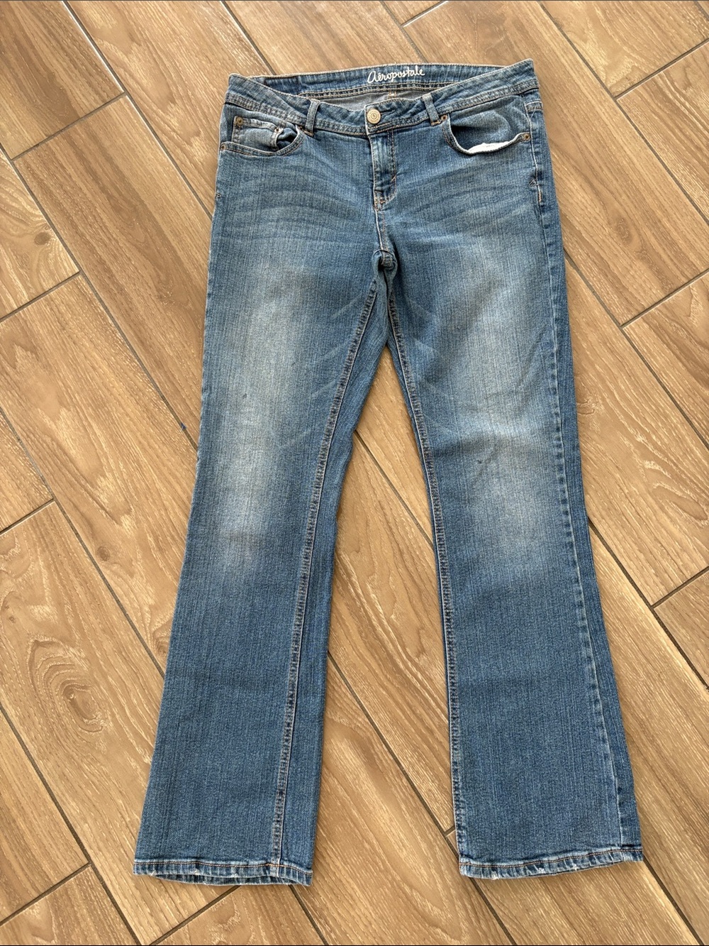 Aeropostale Chelsea Boot Cut Blue Denim Jean Pant Womens Size 10